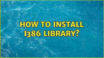 Ubuntu: How to install i386 library?
