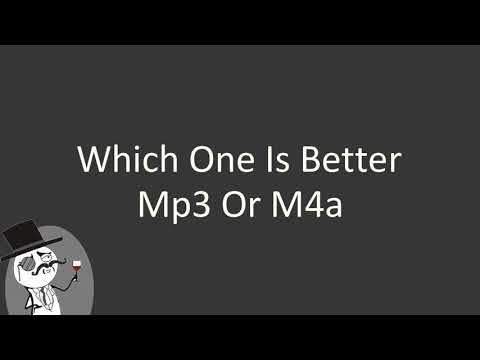 Which One Is Better Mp3 Or M4a