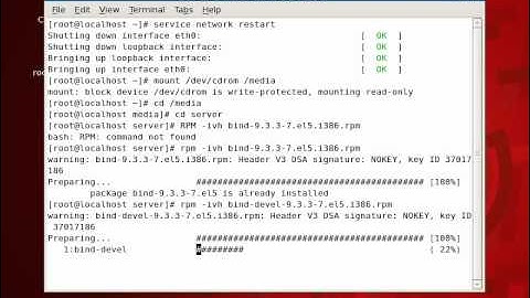 REDHAT 5 LINUX  DNS INSTALL.avi