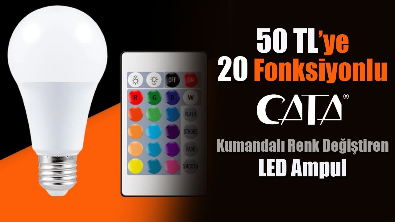 bim a101 cata renk degistiren kumandali led ampul cata ct 4058 inceleme deneyelim gorelim youtube bim a101 cata renk degistiren kumandali led ampul cata ct 4058 inceleme deneyelim gorelim youtube