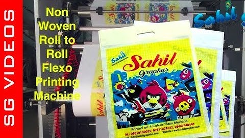 NON WOVEN ROLL TO ROLL FLEXO PRINTING MACHINE | Check Description to CALL/Contact Us.