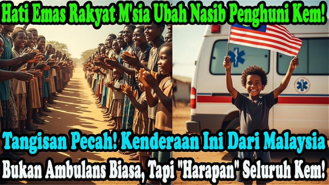 Sebak! Seluruh Kem Pelarian Berlinangan Air Mata, Tahu Ambulans Ini Pemberian Ikhlas Dari Malaysia.
