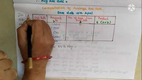 Average due date/ ill. 1/healthy Education/how to prepare average due date in tamil