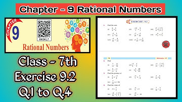 Q.1 to 4 | Class 7th | Ex 9.2 | Math | Chapter 9 | Rational Numbers   |  PSEB | Esay Method|