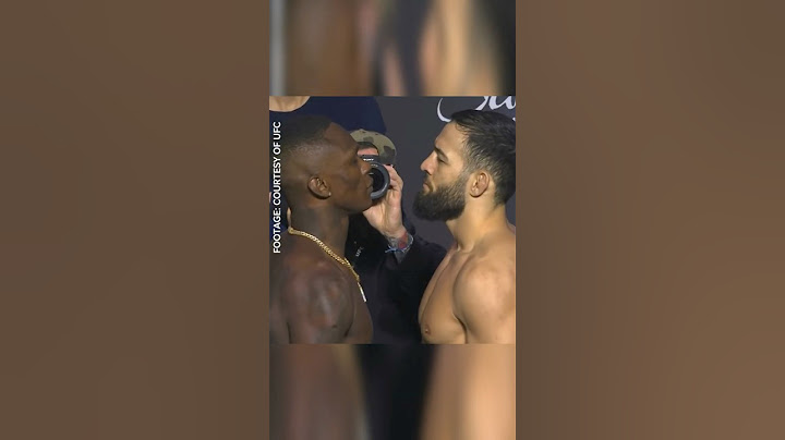Israel Adesanya vs. Nassourdine Imavov final faceoff for UFC Saudi Arabia