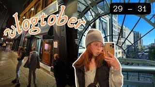 last days of vlogtober | downtown indianapolis, the garage, halloween vlog