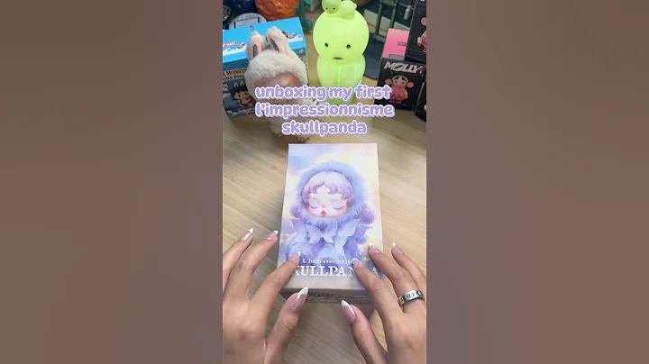asmr unboxing my first skullpanda 💜 so adorable! @POPMARTOFFICIAL #skullpanda #labubu #asmr