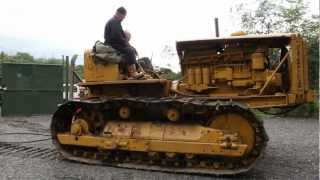 Caterpillar D8 Bulldozer Pulling huge Tree