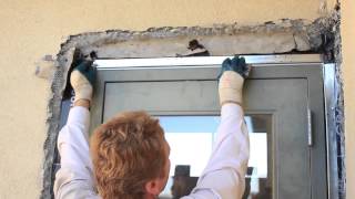 Stucco J-trim, Commercial plastering
