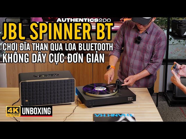 JBL SPINNER BT | KHUI HỘP VÀ HƯỚNG DẪN SỬ DỤNG ĐẦU ĐỌC ĐĨA THAN ĐẦU TIÊN CỦA JBL