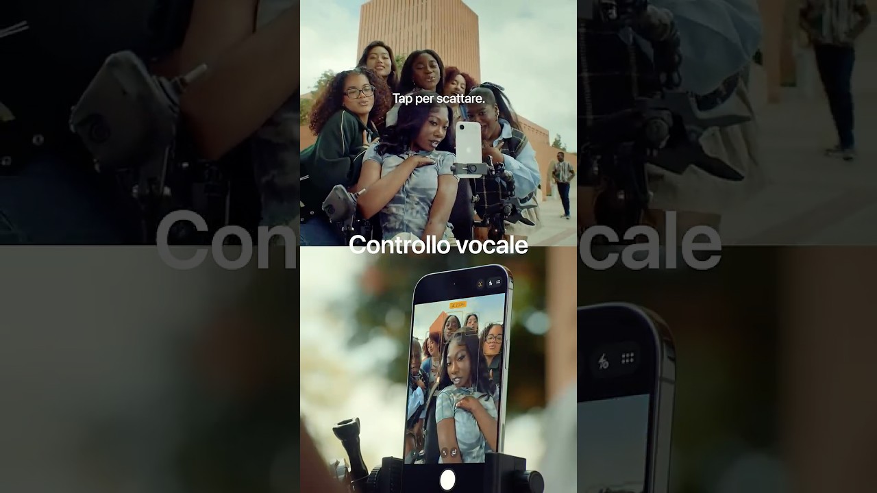 Fai un selfie dando un comando vocale. #Shorts