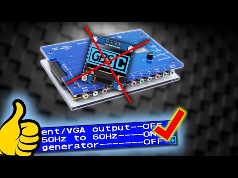 Видео: Экранное меню для GBS - Control на STV 9426 / OSD full firmware