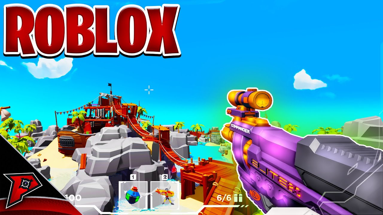 This NERF FPS GAME in ROBLOX IS SICK!! (Nerf Strike) 