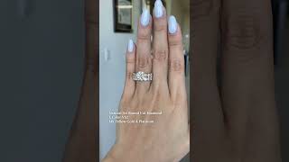 L Color Round Cut Diamond Ring