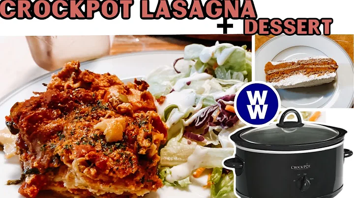 EASY CROCKPOT RECIPE + DESSERT COLLAB || WW FRIENDLY 💙