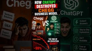 how AI destroy your business model 🙀 #ytshorts #businessmindset #artificialintelligence #chegg