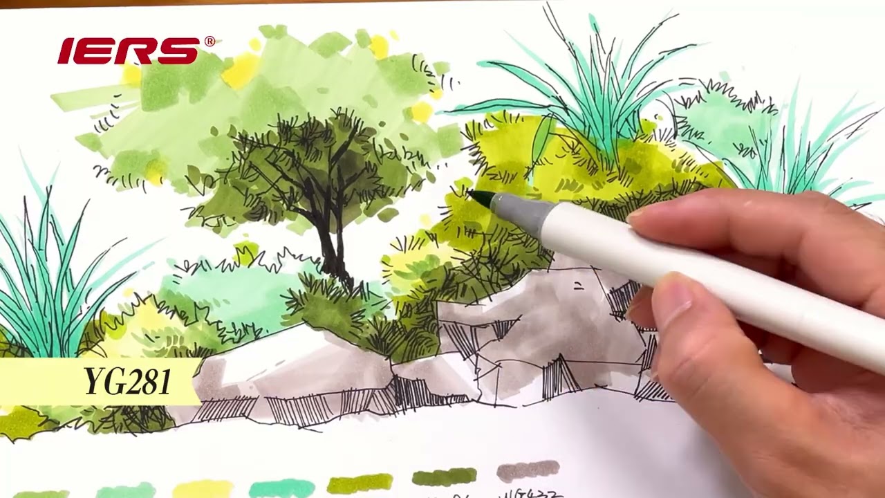 how to draw like a pro with IERS markers 