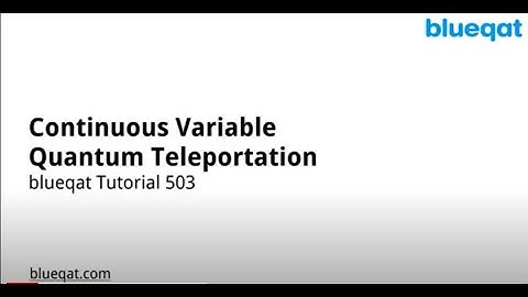 Chapter_503 Continuous variable quantum teleportation