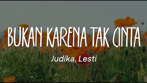 Judika, Lesti - Bukan Karena Tak Cinta (Lirik)