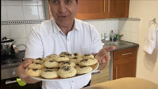 How To Make Nan Berenji (Persian Rice Cookies) - دستور پخت  شیرینی نان برنجی مخصوص کرمانشاهی (Farsi)