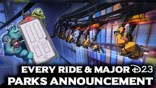 Monsters INC Crazy Coaster & Every Other D23 Parks Announcement in 2 minutes