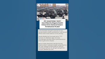 AS-Israel Ketakutan Iran Dibekingi Negara Nuklir! China Kirim Baterai Pertahanan Rudal ke Teheran