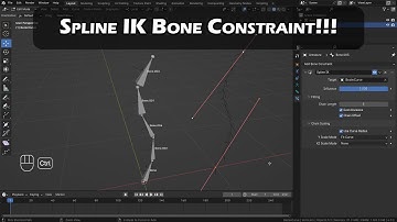 Spline IK Bone Constraint Blender.