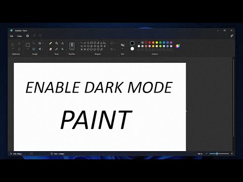 How to Enable Dark Mode on New Paint App in Windows 11
