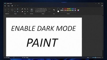 How to Enable Dark Mode on New Paint App in Windows 11