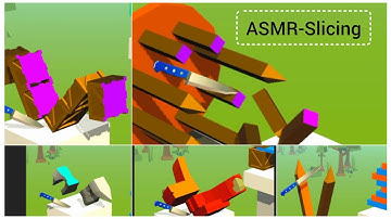 Asmr Slice Master very satisfying and relaxing gameplay android iOS walkthrough |slice it all|