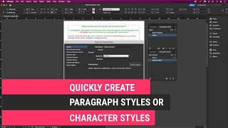 Time-Saving Tips for InDesign: Paragraph and Character Styles Revealed