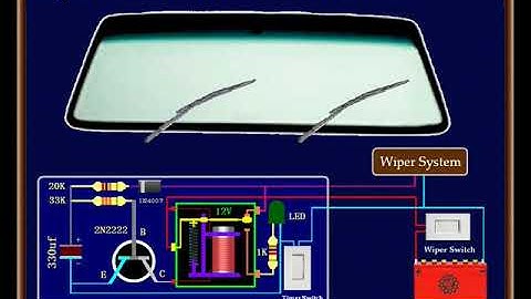 Wiper Timer with 1 Transistor
