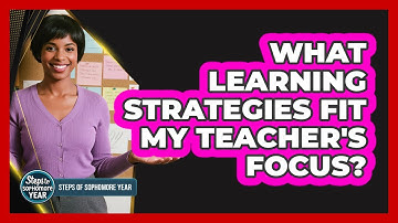 What Learning Strategies Fit My Teacher