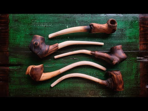 MAKE A SMOKING PIPE - How To Make Smoking Pipes From Wood - Diy Pipe - Wood Pipes