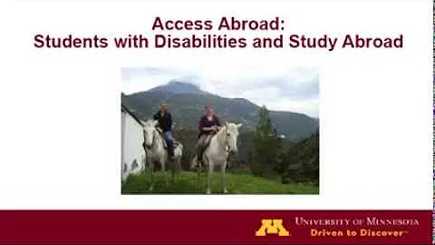Orientation for Students with Disabilities Studying Abroad