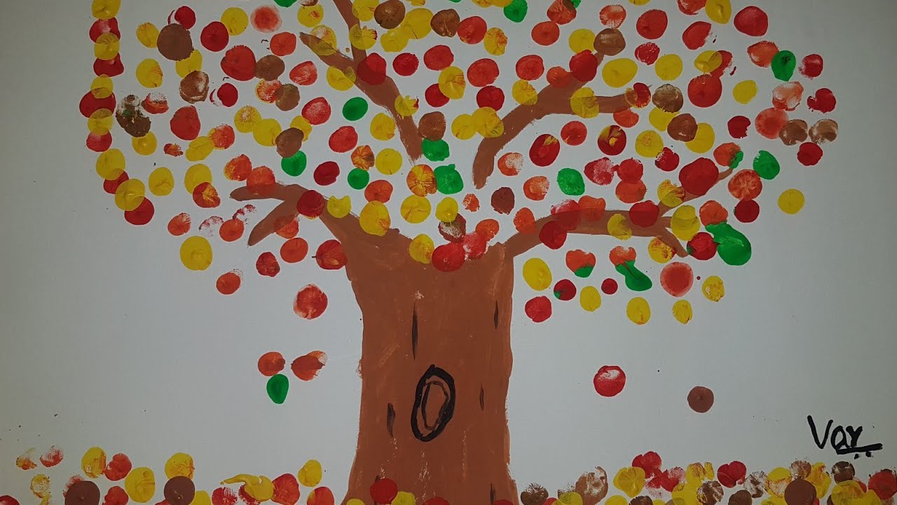 Easy Painted Fall Tree Craft - Welcome To Nana's