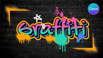 AMAZING Graffiti Text Effect in Canva  Easy Typography Tutorial 2025