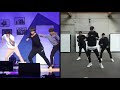 BTS Jungkook Dance practice (ft. Jhope & Jimin) Vs Original Choreo