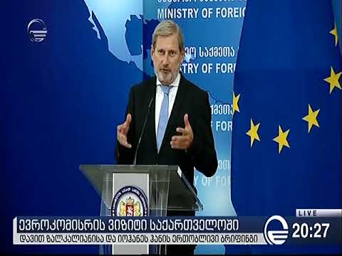 დავით ზალკალიანისა და იოჰანეს ჰანის ერთობლივი პრესკონფერენცია