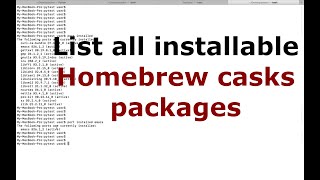 How to List all installable Homebrew casks packages screenshot 5
