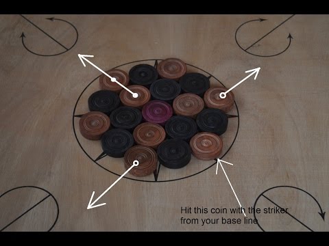 How To Arrange Carrom Board Coins For The Opening Shot