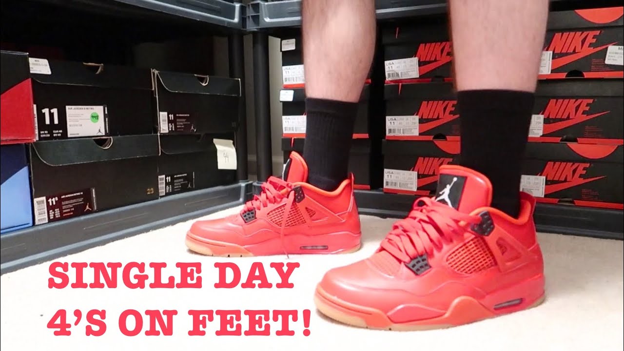 jordan 4 fire red singles day