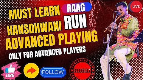 Very Easy Hansdhwani Run For Advanced Playing Tutorial|Learning Pro Style Run On Raag Hansdhwani