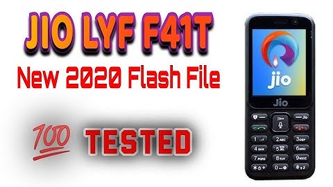 Jio LYF F41T New 2020 Flash File 💯 Tested Firm