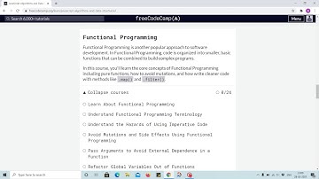 Introduction to functional programming series - freecodecamp