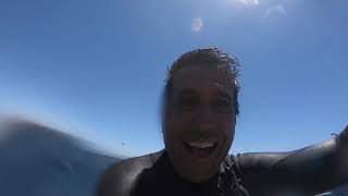 Kitesurfing downwinder in Tarifa