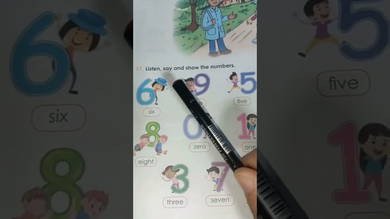 ثالثة ابتدائي لغة انجليزية حل صفحة 12 مع تيتشر مادي / تعلم الاعداد باللغة الانجليزية