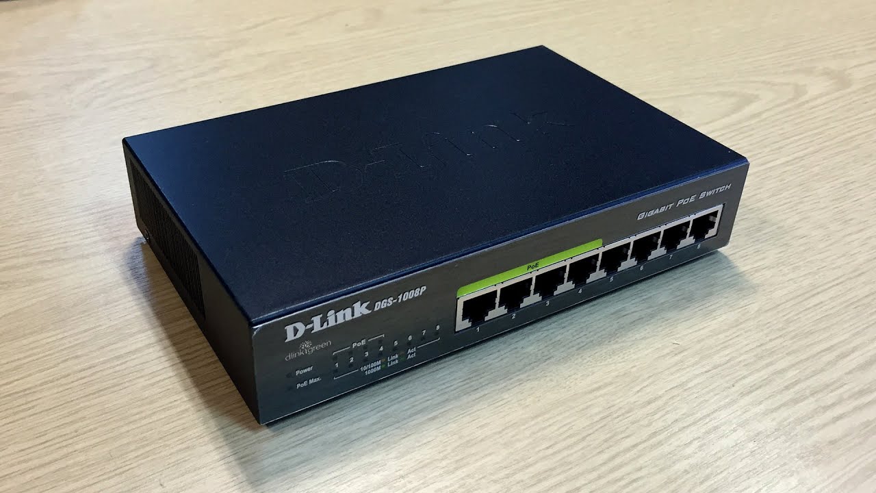 D-Link Network Switch 8-Port PoE Gigabit - (DGS-1008P) – D-Link Systems, Inc