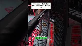 Beltran's Knockout Victory Demands Title Shot: A Fighter's Dream! #shorts