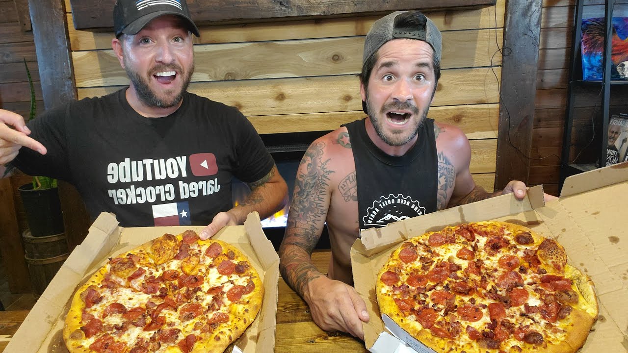 LIVE! Domino's LARGE Pizza Challenge YouTube